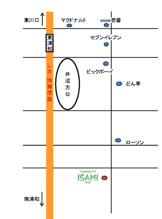 東浦和店アクセスMAP